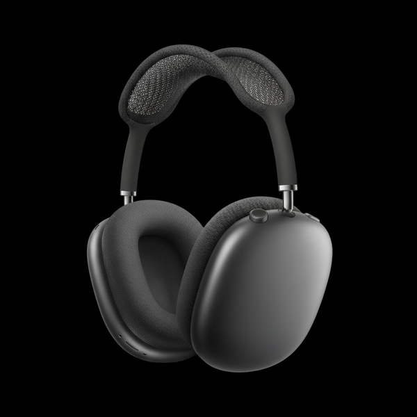 Headphones from side angle