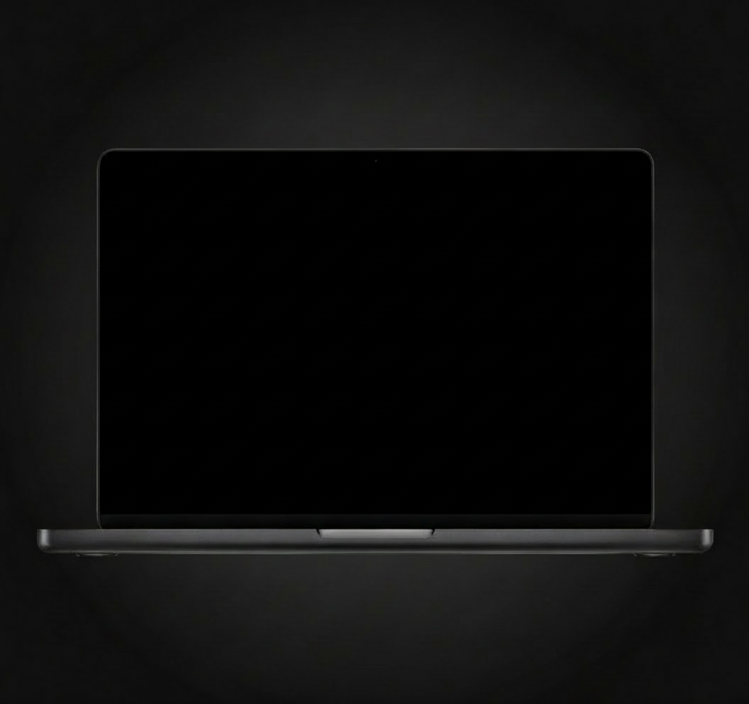 Laptop with transparent background